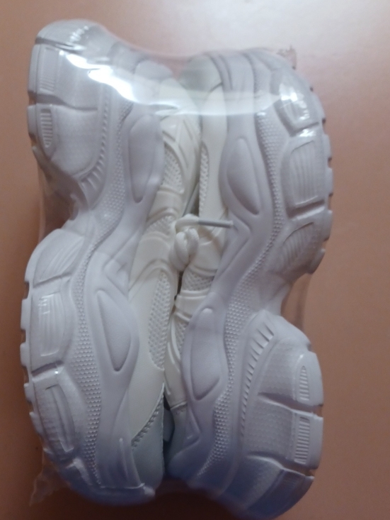 Shoes - Chunky All-White Platform Sneakers